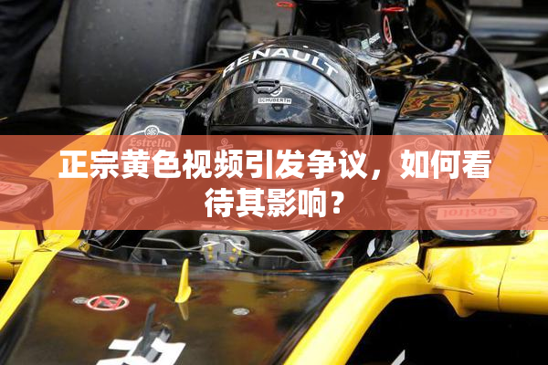 正宗黄色视频引发争议，如何看待其影响？