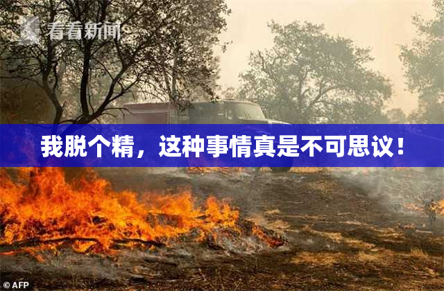 我脱个精，这种事情真是不可思议！