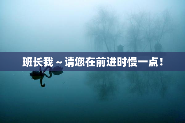 班长我～请您在前进时慢一点！