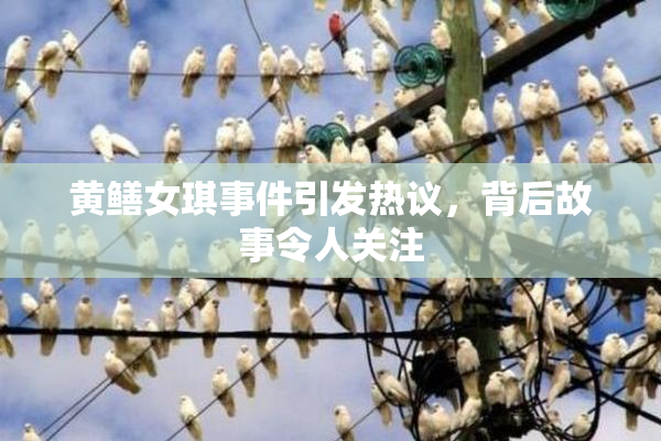 黄鳝女琪事件引发热议，背后故事令人关注