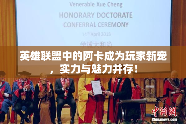英雄联盟中的阿卡成为玩家新宠，实力与魅力并存！