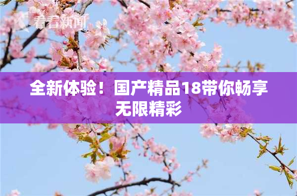 全新体验！国产精品18带你畅享无限精彩