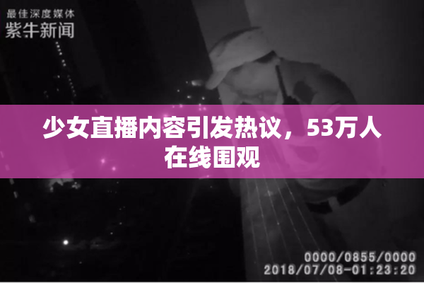少女直播内容引发热议，53万人在线围观