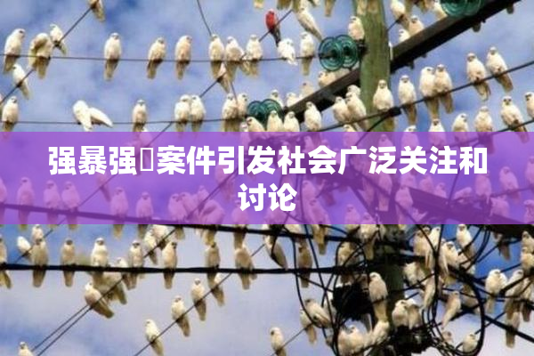 强暴强姦案件引发社会广泛关注和讨论