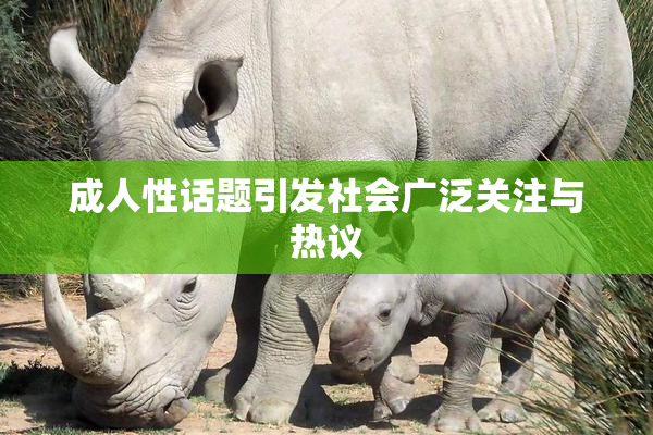 成人性话题引发社会广泛关注与热议