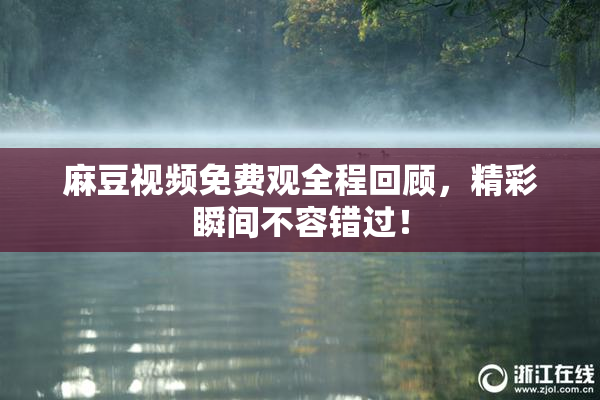 麻豆视频免费观全程回顾，精彩瞬间不容错过！