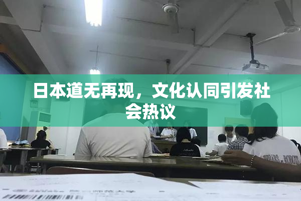 日本道无再现，文化认同引发社会热议
