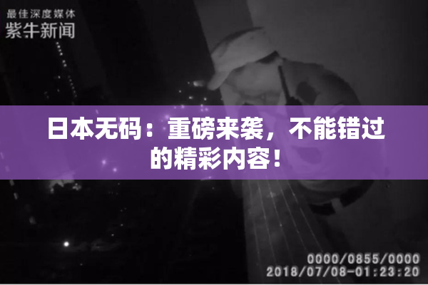 日本无码：重磅来袭，不能错过的精彩内容！