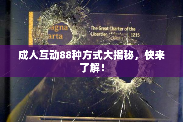成人互动88种方式大揭秘，快来了解！
