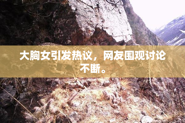 大胸女引发热议，网友围观讨论不断。