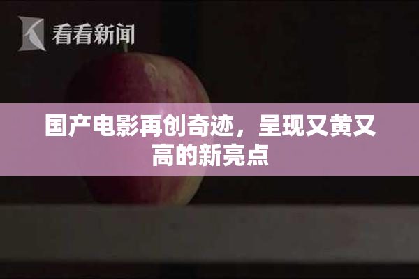 国产电影再创奇迹，呈现又黄又高的新亮点