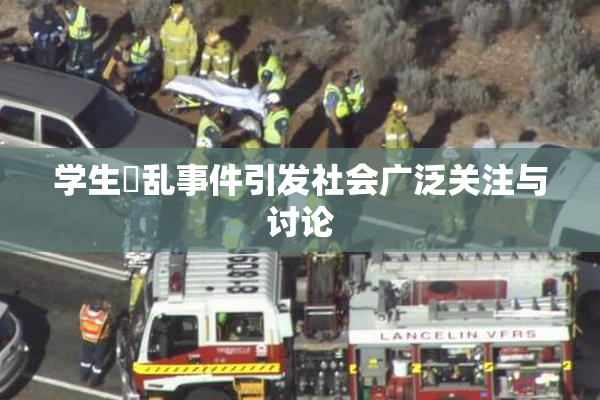 学生婬乱事件引发社会广泛关注与讨论