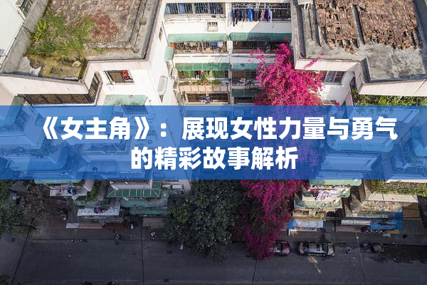 《女主角》：展现女性力量与勇气的精彩故事解析