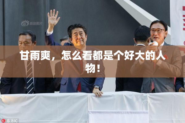 甘雨爽，怎么看都是个好大的人物！