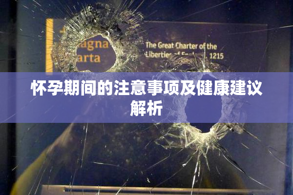 怀孕期间的注意事项及健康建议解析