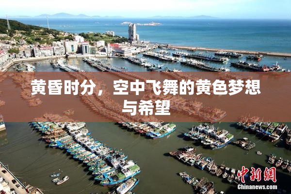 黄昏时分，空中飞舞的黄色梦想与希望