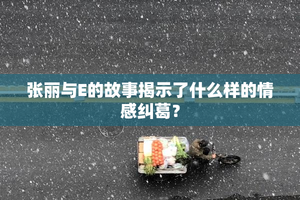 张丽与E的故事揭示了什么样的情感纠葛？