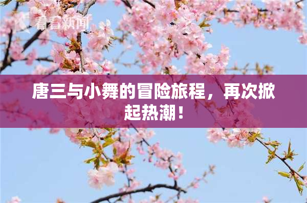 唐三与小舞的冒险旅程，再次掀起热潮！