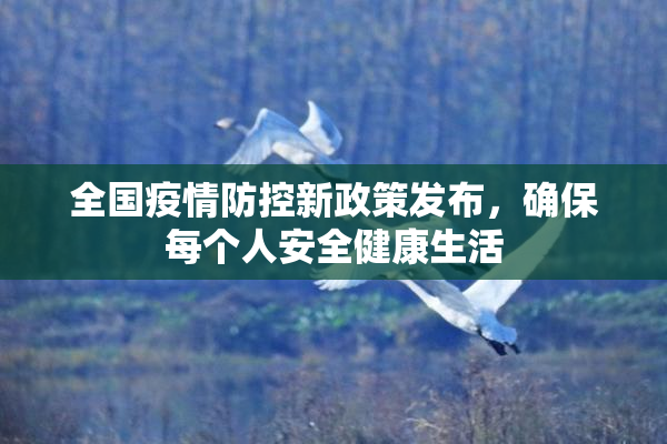 全国疫情防控新政策发布，确保每个人安全健康生活
