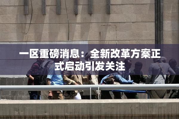 一区重磅消息：全新改革方案正式启动引发关注