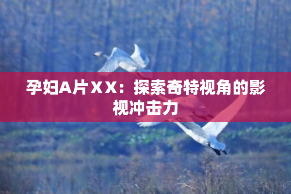 孕妇A片ⅩX：探索奇特视角的影视冲击力