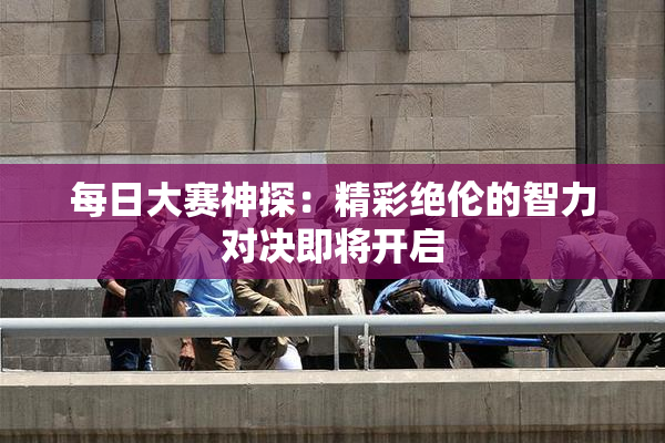 每日大赛神探：精彩绝伦的智力对决即将开启