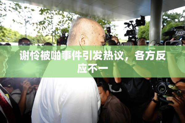 谢怜被啪事件引发热议，各方反应不一
