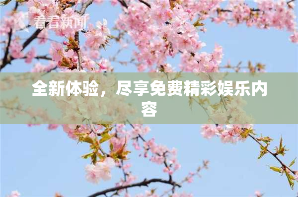 全新体验，尽享免费精彩娱乐内容