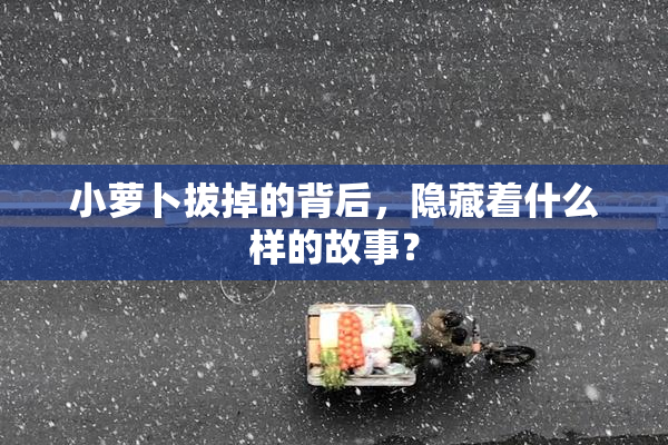 小萝卜拔掉的背后，隐藏着什么样的故事？