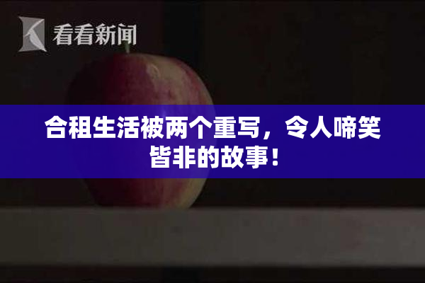 合租生活被两个重写，令人啼笑皆非的故事！