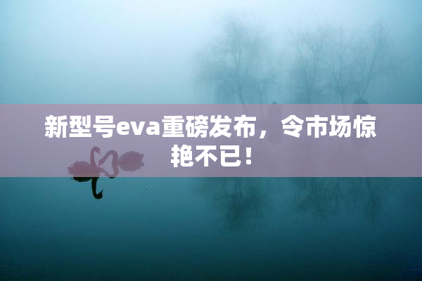新型号eva重磅发布，令市场惊艳不已！