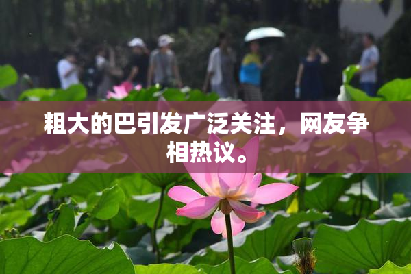 粗大的巴引发广泛关注，网友争相热议。