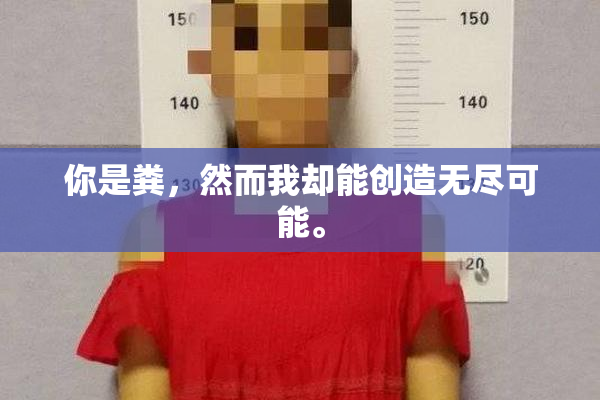 你是粪，然而我却能创造无尽可能。