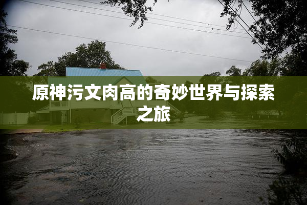原神污文肉高的奇妙世界与探索之旅