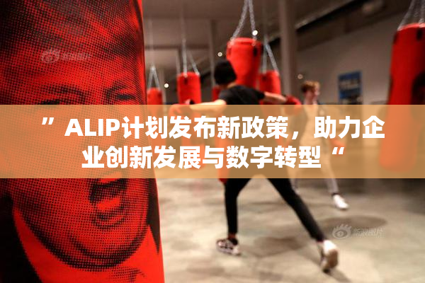 ”ALIP计划发布新政策，助力企业创新发展与数字转型“
