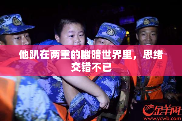 他趴在两重的幽暗世界里，思绪交错不已