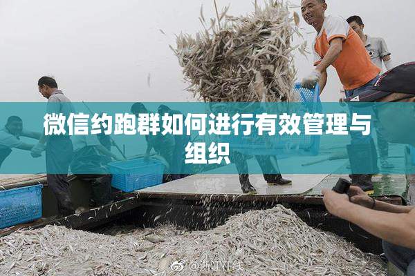 微信约跑群如何进行有效管理与组织
