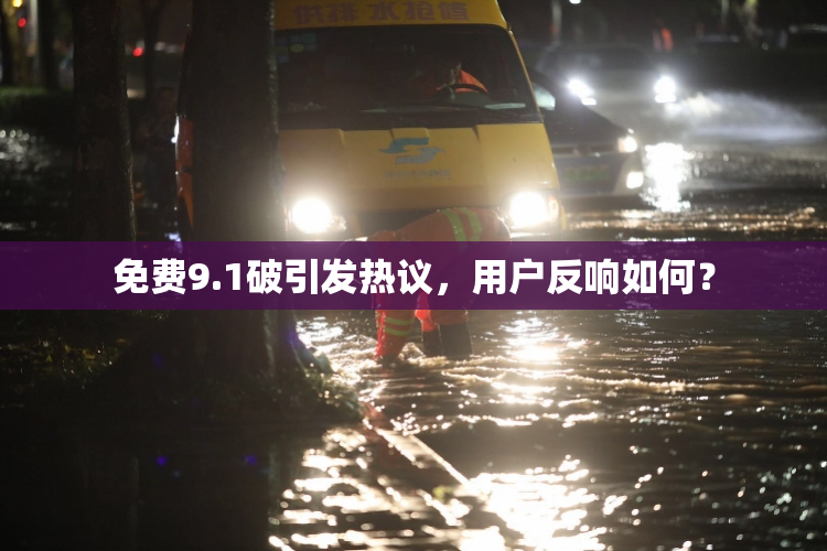免费9.1破引发热议，用户反响如何？