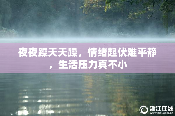 夜夜躁天天躁，情绪起伏难平静，生活压力真不小