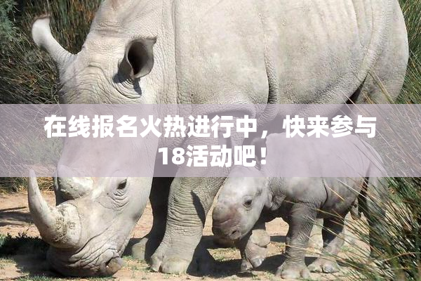 在线报名火热进行中，快来参与18活动吧！