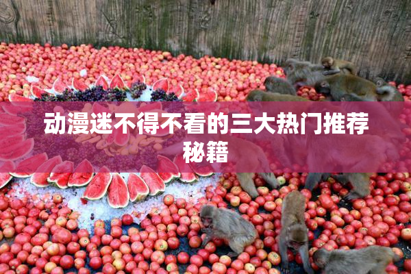 动漫迷不得不看的三大热门推荐秘籍