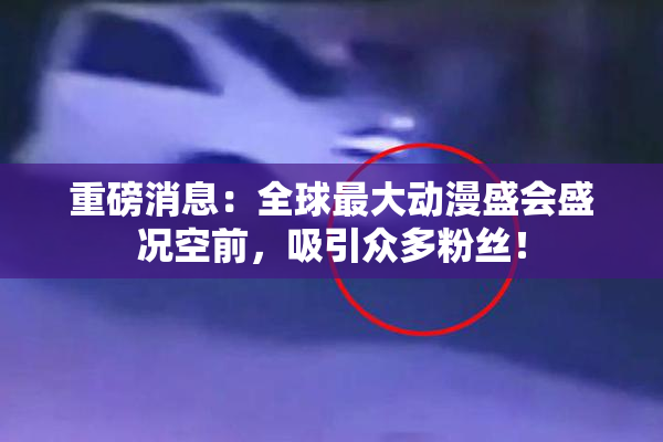 重磅消息：全球最大动漫盛会盛况空前，吸引众多粉丝！