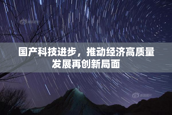 国产科技进步，推动经济高质量发展再创新局面