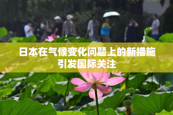 日本在气候变化问题上的新措施引发国际关注