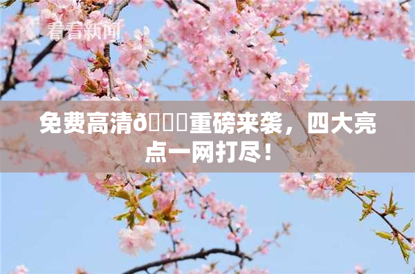 免费高清🔞重磅来袭，四大亮点一网打尽！