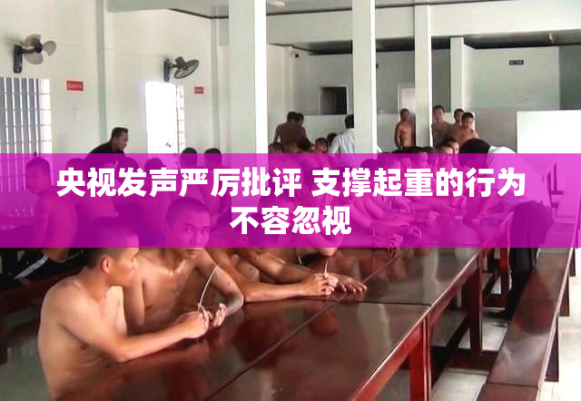 央视发声严厉批评 支撑起重的行为不容忽视