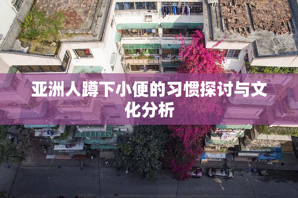 亚洲人蹲下小便的习惯探讨与文化分析