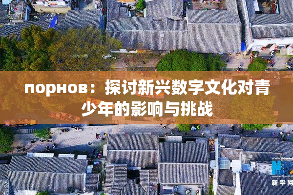 порнов：探讨新兴数字文化对青少年的影响与挑战