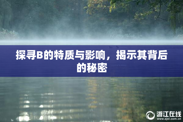 探寻B的特质与影响，揭示其背后的秘密