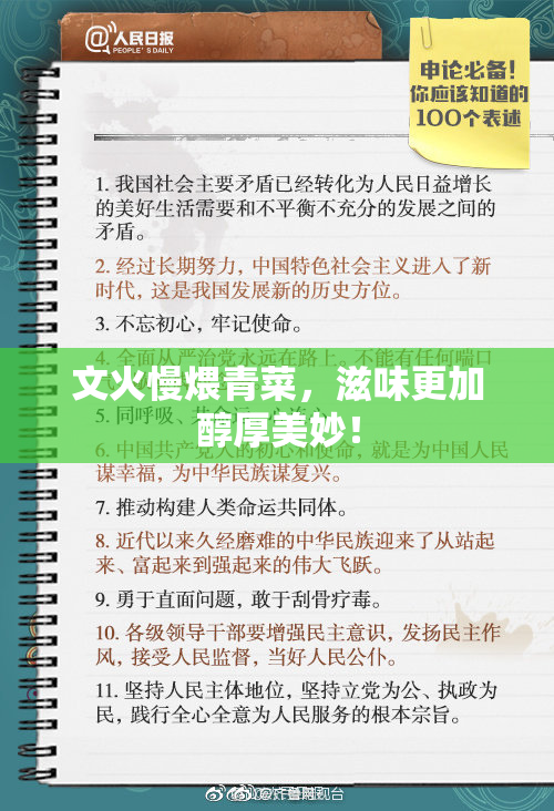 文火慢煨青菜，滋味更加醇厚美妙！